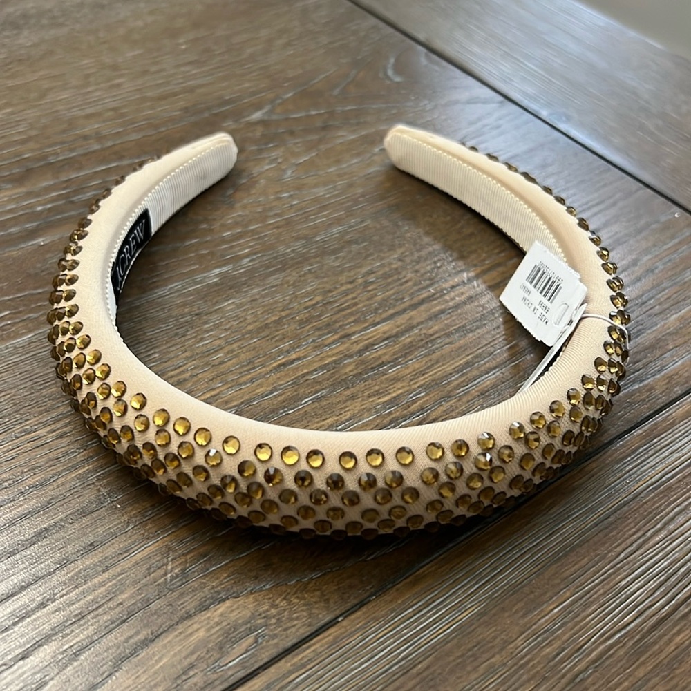 J.Crew Rhinestone-studded headband